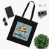 Bluebird Camper Tote Bag in stylish Black Cotton for chic outings.