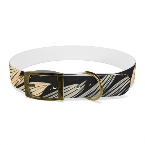 Personalized Black Onyx Dog Collar for Small Dogs with Thermo-Elastomer Technology