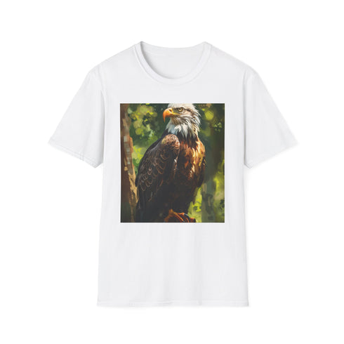 Eagle painting T-shirt, Charcoal, Mens/Womens Regular Fit Summer Tee.