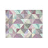 Soft pastel geometric patterned blanket for cozy Mother's Day gift.