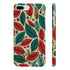 Crimson & Clover Modern Leaf iPhone 7/8 Plus Glossy Phone Case