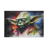 Neon Yoda Watercolor Canvas: Bring Galactic Charm to Your Space | Canvas | Art & Wall Decor, Canvas, Fall Picks, Hanging Hardware, Home & Living, Indoor, Top Spring Products, Valentines Day promotion | Prints with Passion