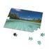 Aitutaki Cook Islands tropical paradise jigsaw puzzle with aerial view design