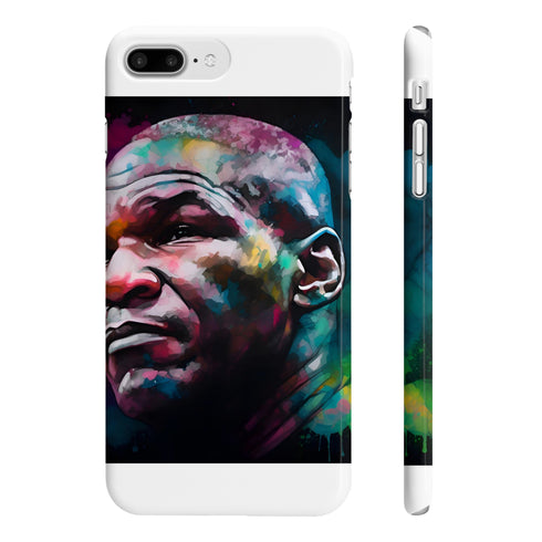 Iron Mike Neon phone case with electrifying watercolor design.