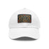 Eternal Elegance Cap: Celtic Knot Design, White/Light Brown Rectangle Hat