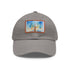 Empire State Skyline Watercolor Cap in White with Light Brown Patch