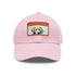 Labrador Love Embroidered Cotton Baseball Cap White Light Brown Patch