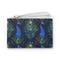 Peacock Feathers Blue Clutch | Clutch Bags | Accessories, All Over Print, AOP, Assembled in the USA, Assembled in USA, Bags, Made in the USA, Made in USA, Vegan | Prints with Passion