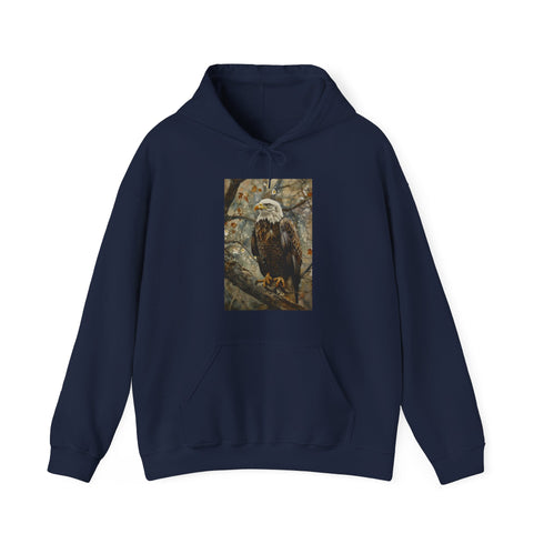 Soaring Majesty Navy Eagle Hoodie Women's/Men's Regular Fit Unisex Sweatshirt