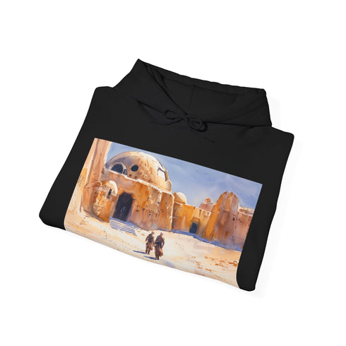 Tatooine Star Wars Hoodie in Navy, Regular Fit Cotton, Galactic Adventure