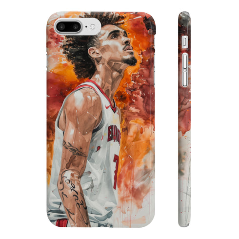Ice Trae glossy iPhone 7 Plus/8 Plus basketball-themed slim phone case.