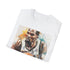 Watercolor Kevin Durant charcoal crew neck T-shirt featuring vibrant basketball artistry