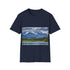 Alaska Adventure Watercolor Tee in Charcoal, size S.