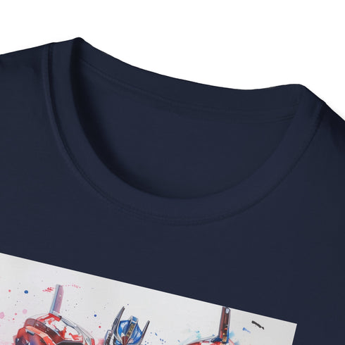 Optimus Prime Autobots Leader Charcoal Cotton Crew Neck T-Shirt Summer.