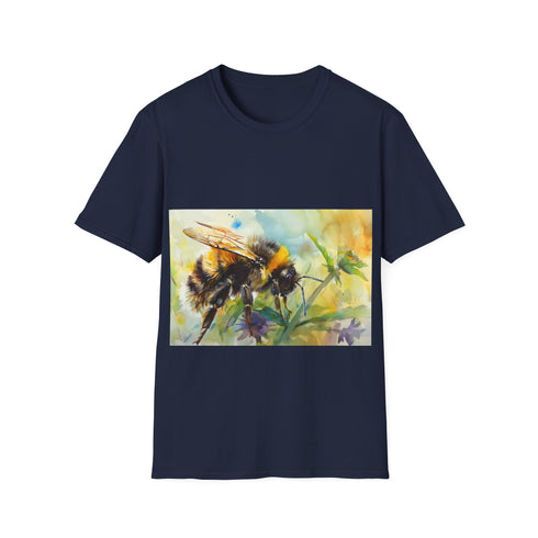Bumblebee Watercolor Tee in Charcoal, Summer Style Pick.