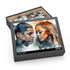 Watercolor JayZ Beyoncé puzzle with vibrant colors and intricate details.