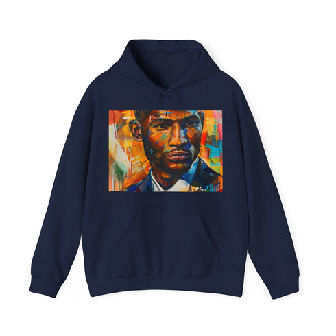 Usher Urban Art Hoodie in Navy for Men and Women