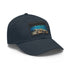 Great Barrier Reef Adventure Baseball Cap, white with light brown patch.