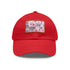 Cherry Blossom Dreams White Baseball Cap with 3D Pattern.