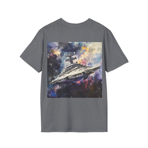 Star Destroyer Galactic Tee in Charcoal Cotton for Men, Women