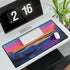 Neon Horizon Splitting Day and Night Gaming XXL Extended Desk Mat