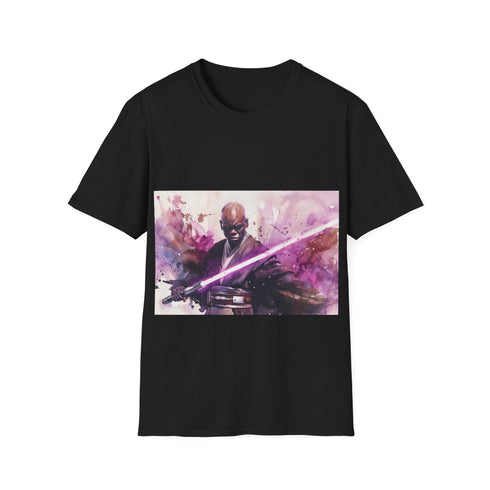 Mace Windu Purple Lightsaber Tee in Charcoal, size Small.