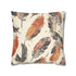 Boho Feathers Pillow Case - Add Bohemian Charm to Your Bedroom with Soft & Muted Feathers Pattern