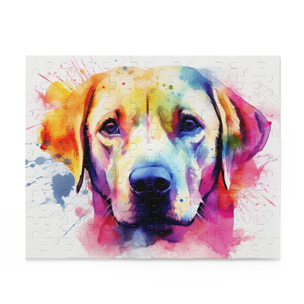 Adorable Labrador puppy jigsaw puzzle for dog lover fun.