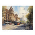 Melbourne Tram Puzzle - Iconic city sights in a fun jigsaw puzzle for tram enthusiasts and puzzlers