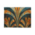 Abstract art deco patterned luxury blanket for restful sleep.