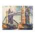 London watercolor Tower Bridge puzzle with 120 pieces.