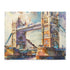 London Watercolor Tower Bridge Puzzle 10x8 120 piece Back-to-School Fall Gift