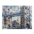 London Bridge watercolor puzzle 120 pieces perfect for travel lovers.