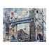 London Bridge watercolor puzzle, 10" x 8" (120 pcs) - Travel-themed jigsaw.
