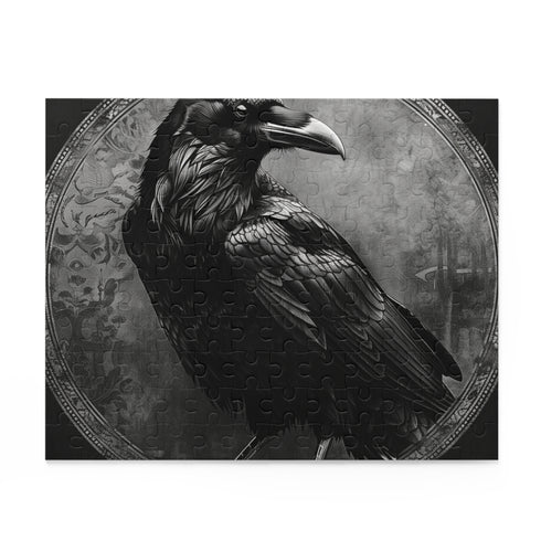 Hauntingly beautiful Gothic Raven jigsaw puzzle for mysterious and dark aesthetic lovers