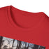 Charcoal cotton T-shirt with twilight swamp scene and regular crew neck fit