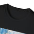 "Empire State Building watercolor t-shirt in charcoal, size S."