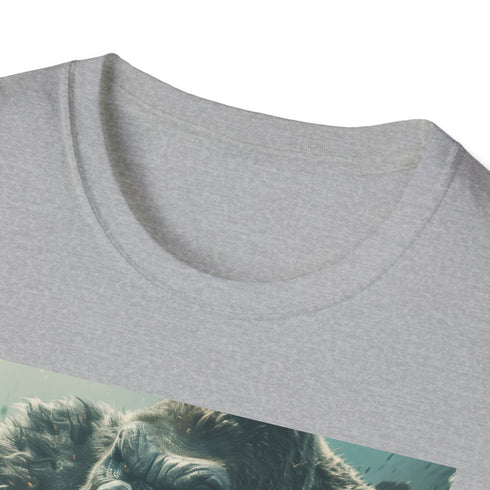 King Kong Charcoal Cotton T-shirt King Size.