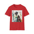Charcoal cotton crew neck t-shirt featuring Kevin Garnett's fierce basketball stance