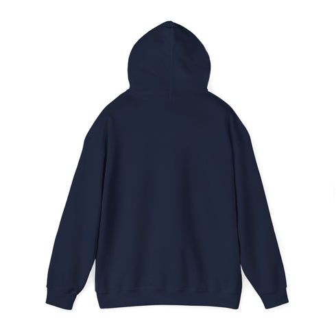 Upside Down Print Navy Hoodie - Men's and Women's Regular Fit