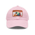 Cute Koala Watercolor Cotton Baseball Cap in White with Light Brown Patch