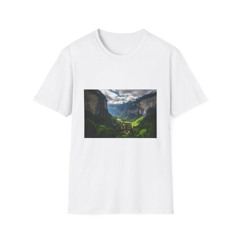Symphony of Natures Majesty Charcoal S T-shirt Crew Neck Cotton.