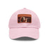 Harry Styles Melodic Cap in White with Light Brown Rectangle Patch