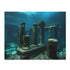 Underwater jigsaw puzzle with lost city ruins and marine life.
