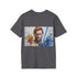 Blue lightsaber tee featuring Obi Wan Kenobi for Star Wars fans.