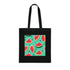 Watermelon Paradise Tote Bag in Black Cotton - Accessories Essential.