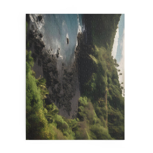 Maui Paradise Jigsaw Puzzle with lush Hawaiian landscapes and crystal-clear waters.