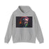 Taxi Driver Watercolor Hoodie in Navy, size S. Soft, iconic, unisex design.