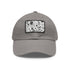 Monochrome Baseball Cap with Repeating Pattern - White Light Brown