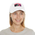 Neon watercolor charm baseball cap, Charlize Theron edition, white light brown.